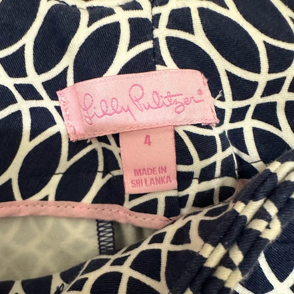Lilly Pulitzer Luxury Capri Cropped Pants in Tickle the Ivories Print Sz 4 #254 - Picture 3 of 8